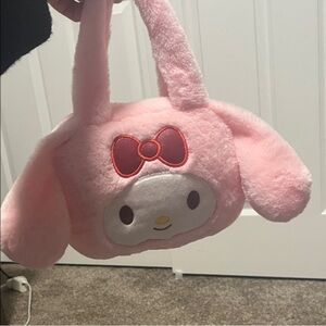 Cute Pink Plush My Melodie Bag